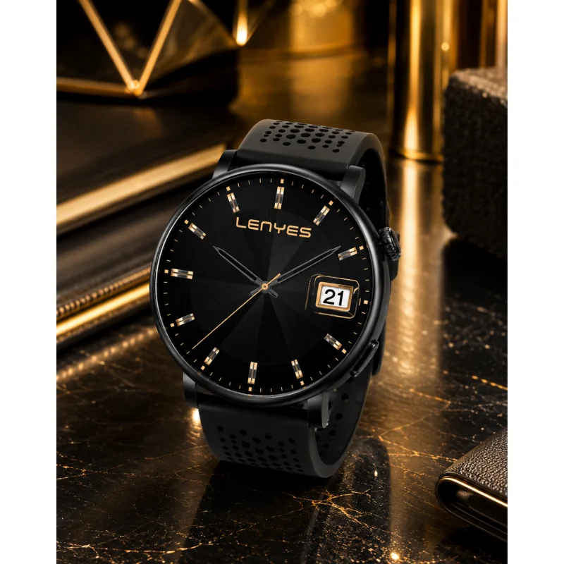Imagem 5 de 5 do produto Smartwatch Lenyes Basel 42mm AmoLED Ip68 Esportivo Inteligente Preto – Relógio Smartwatch Com Tela AmoLED