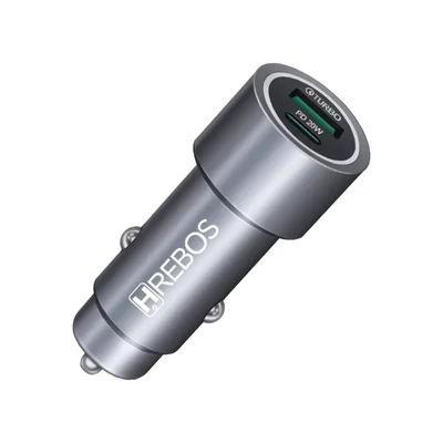 Carregador Veicular Hrebos Power Turbo Crv-355 Usb-c 20w – Carregamento Rápido Para Smartphone E Tablet