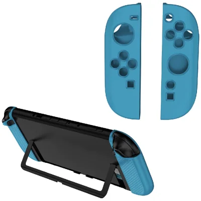 Capa Azul Antiaderente Case Joycon 2 Nintendo Switch 2 Silicone Proteçao Ns2
