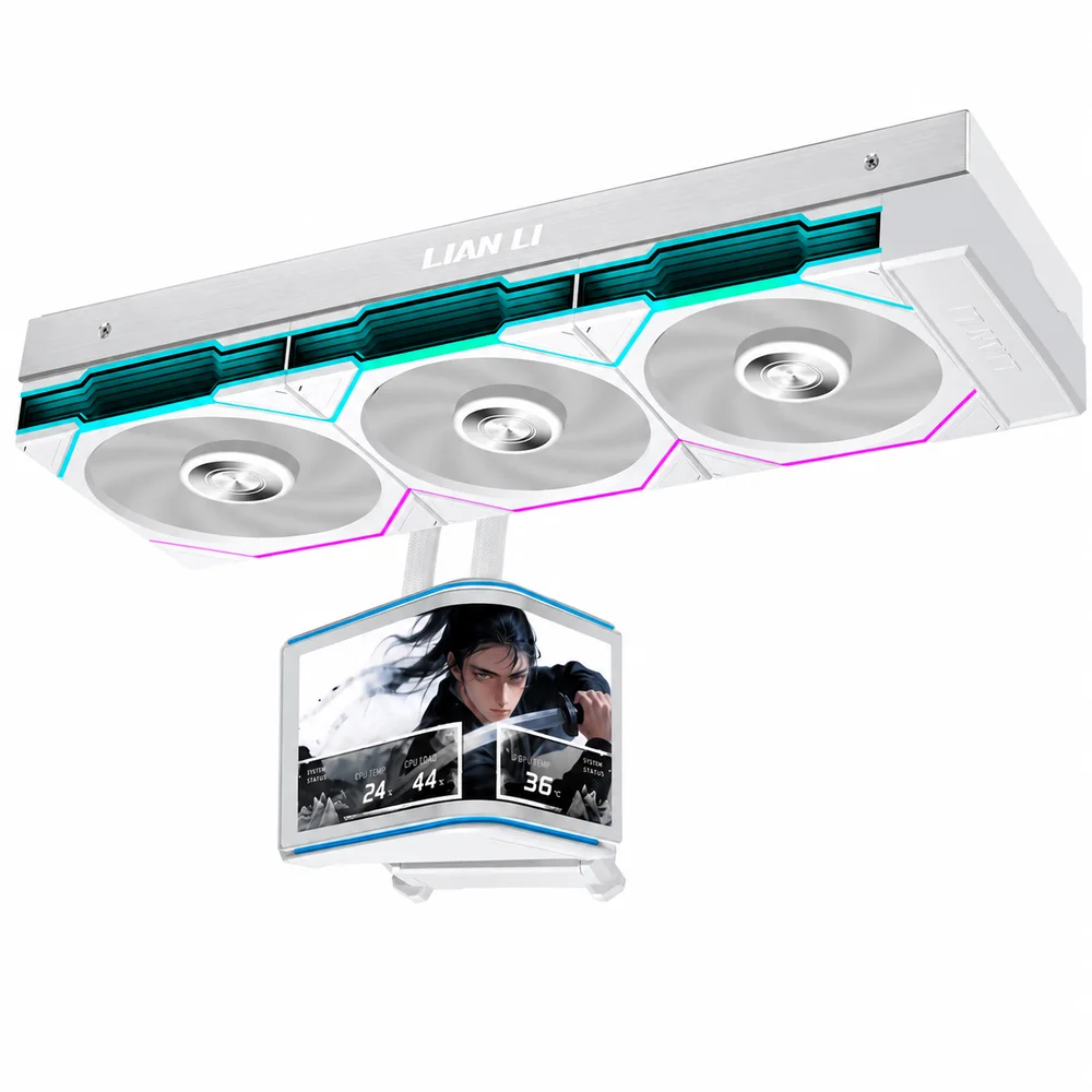 Water Cooler Lian Li Hydroshift Ii 360tl Tela OLED Curvo ARGB Branco Water Cooler Lian Li Hydroshift Ii 360tl Tela OLED Curvo ARGB Branco