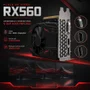 Placa De Vídeo Amd Radeon Rx560 4gb GDDR5 128 Bits HDMI Displayport Dvi PCie 3.0 X8 Gamer Aitek