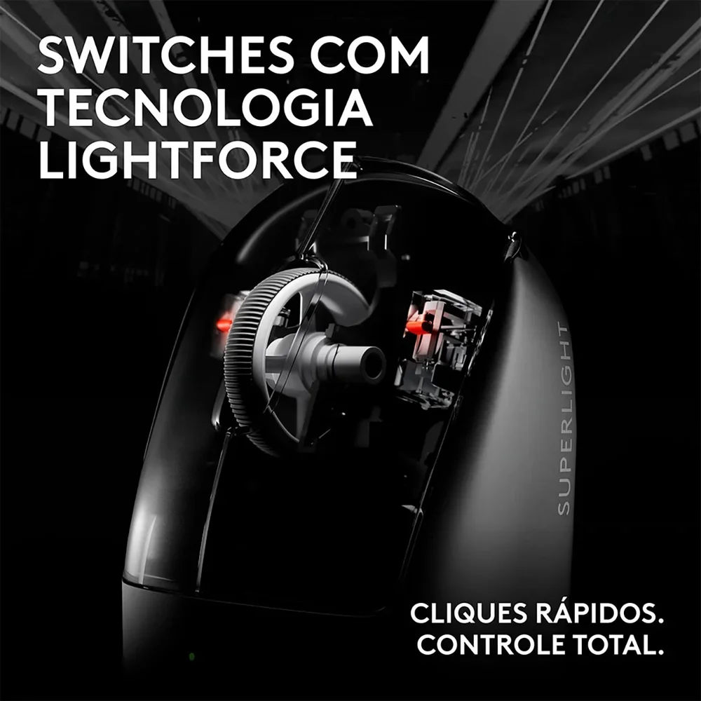 Imagem 2 de 5 do produto Mouse Logitech Gamer G Pro X Superlight 2c Lightspeed Preto - 910-007530