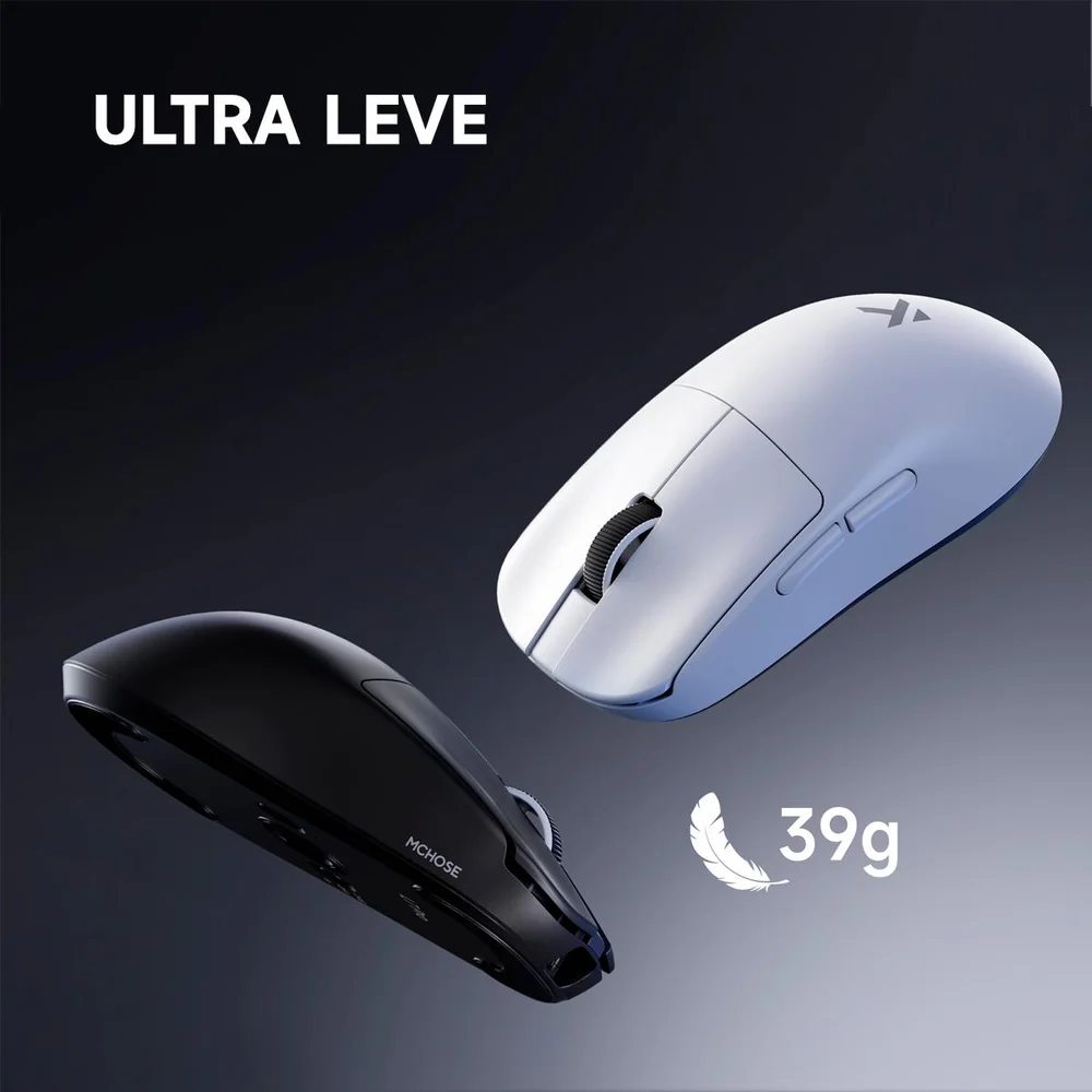 Imagem 2 de 5 do produto Mouse Gamer Mchose L7 Ultra Plus 8k Wireless 39g Paw3950 42k Dpi