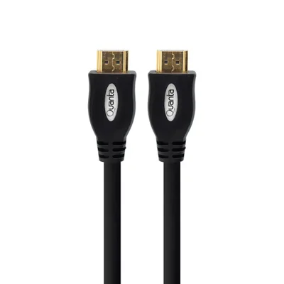 Cabo HDMI Quanta Qthdmi100 10 Metros 4k Ultra Hd Alta Velocidade Conectores Banhados Ouro Preto