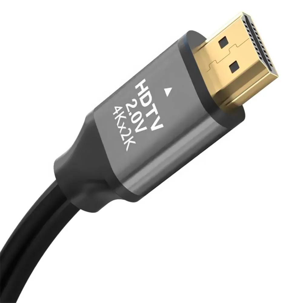 Imagem 2 de 3 do produto Cabo HDMI Satellite Premium Al-16 3m 4k V2.0 Ultra Hd High Speed Áudio E Vídeo Blindado Conectores Banhados A Ouro