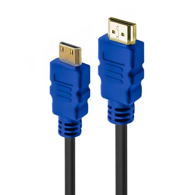 Cabo HDMI Para Mini HDMI 1.8m 4k 60hz Ultra Hd Alta Definição Pontas Banhadas A Ouro Blindado Conector Padrão Notebook Câmera Tablet