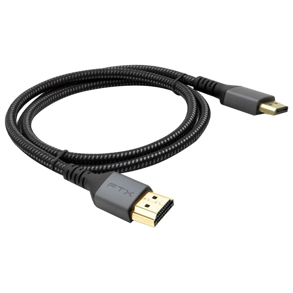 Imagem 3 de 3 do produto Cabo HDMI 2.1 Ftx Ct-hd8k-ag1 8k 1metro Ultra High Speed 48GBps 120hz 3d Hdr Áudio Retorno Ouro