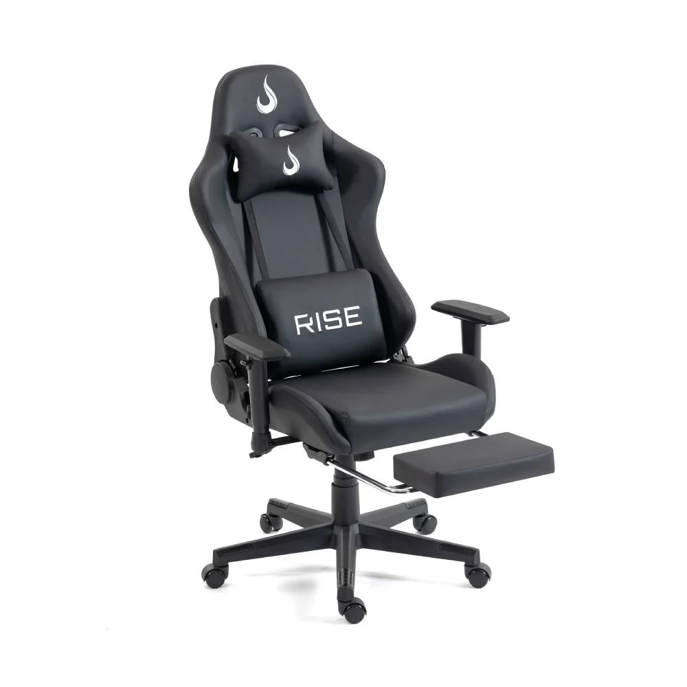 Imagem 3 de 5 do produto Cadeira Gamer Rise Mode X02 Até 130kg Preto - Rm-cg-x02-bk