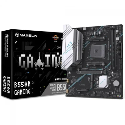 Placa Mãe Maxsun Ms-b550m Gaming Wifi, Chipset B550, Amd Am4, Matx, Ddr4