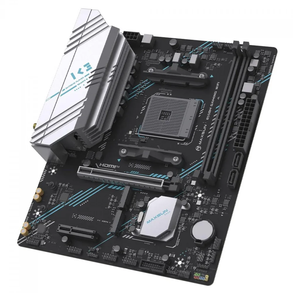 Imagem 5 de 5 do produto Placa Mãe Maxsun Ms-b550m Gaming Wifi, Chipset B550, Amd Am4, Matx, Ddr4