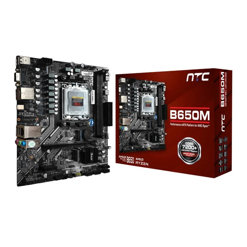 Placa Mãe Ntc B650m Am5 2xDDR5 Chipset Amd B650 Matx