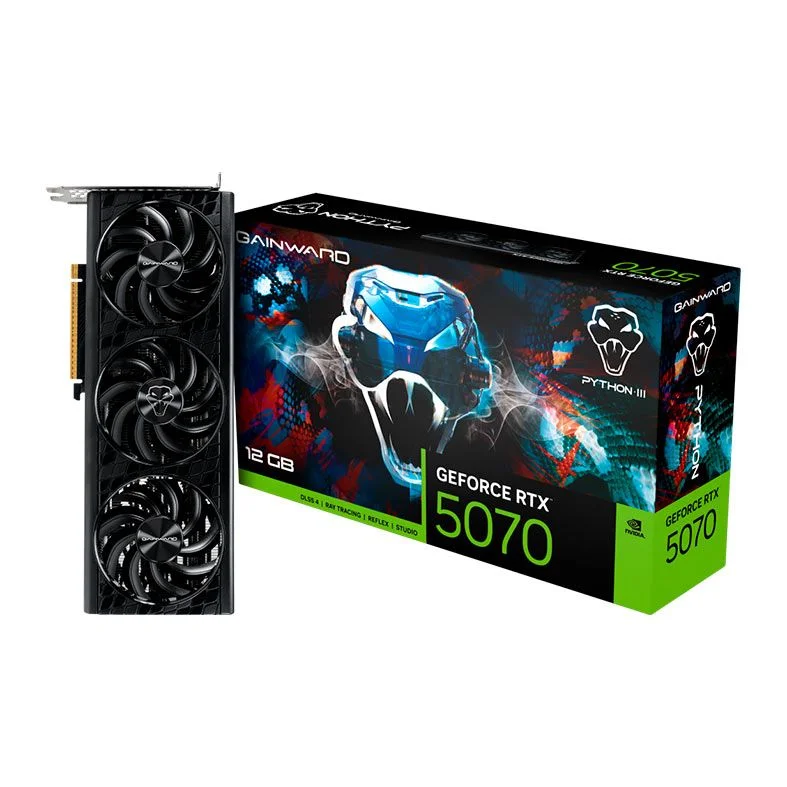 Placa De Video Gainward Geforce RTX 5070 Python Iii 12gb Gddr7 192-bit