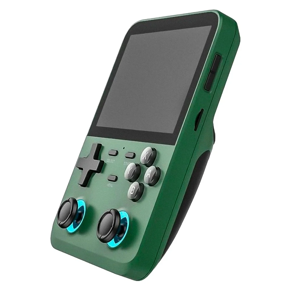 Imagem 2 de 2 do produto Console Portátil D-007 Plus 64gb Tela 3.5 " Verde Retro Jogos Clássicos Portátil Bateria Recarregável