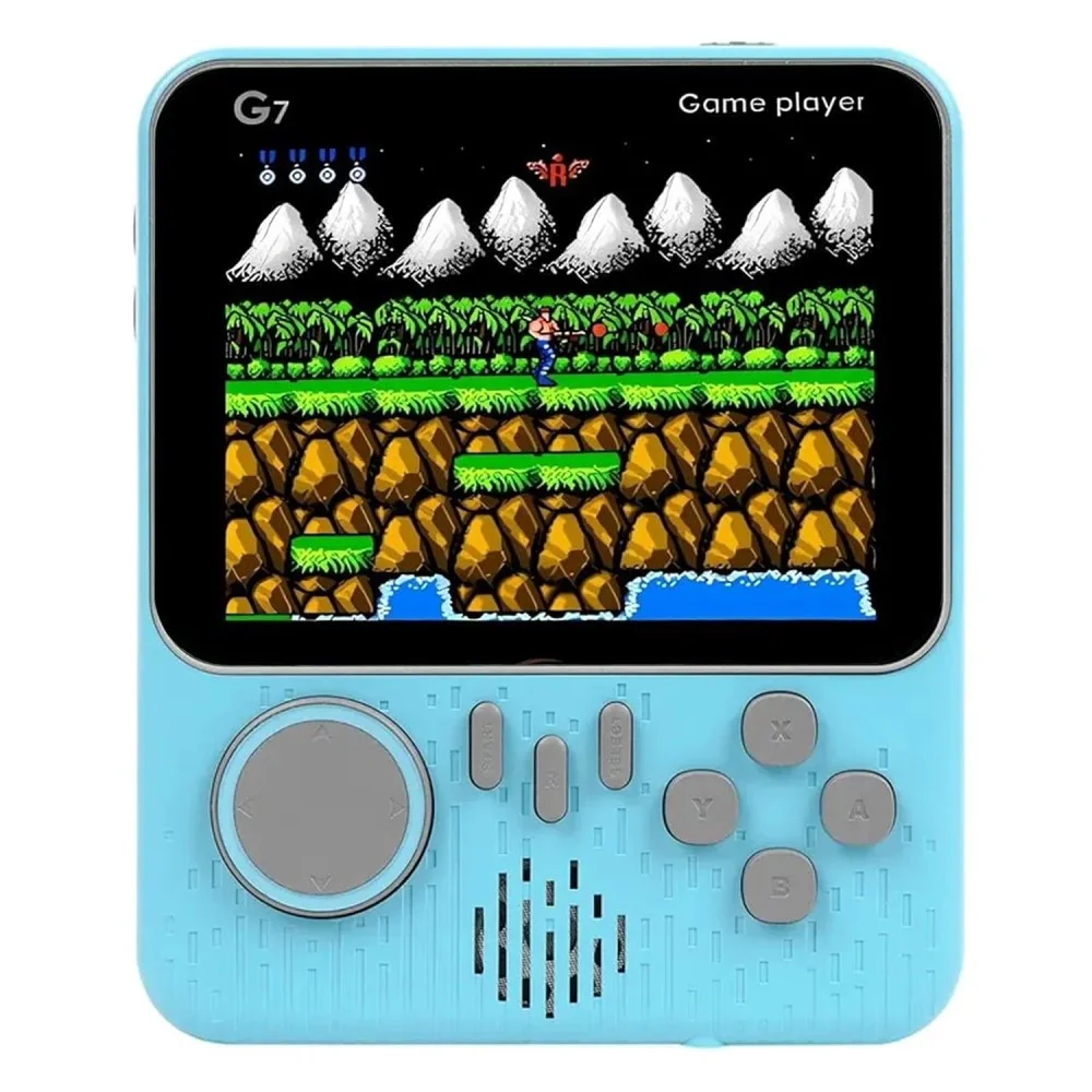 Imagem 1 de 3 do produto Console Portátil Game Boy Game Box G7 666 Jogos Retro Portátil Tela Colorida 3.0 Bateria Recarregável Azul