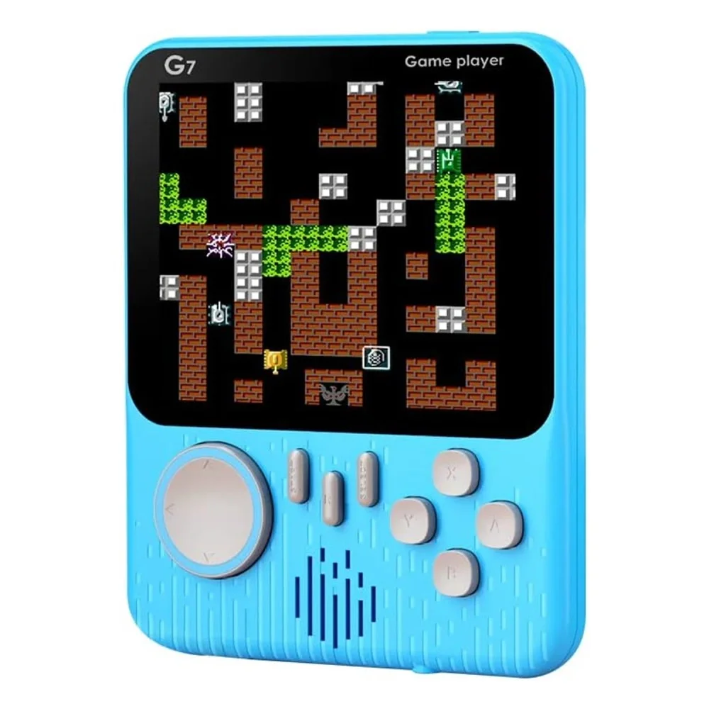 Imagem 2 de 3 do produto Console Portátil Game Boy Game Box G7 666 Jogos Retro Portátil Tela Colorida 3.0 Bateria Recarregável Azul