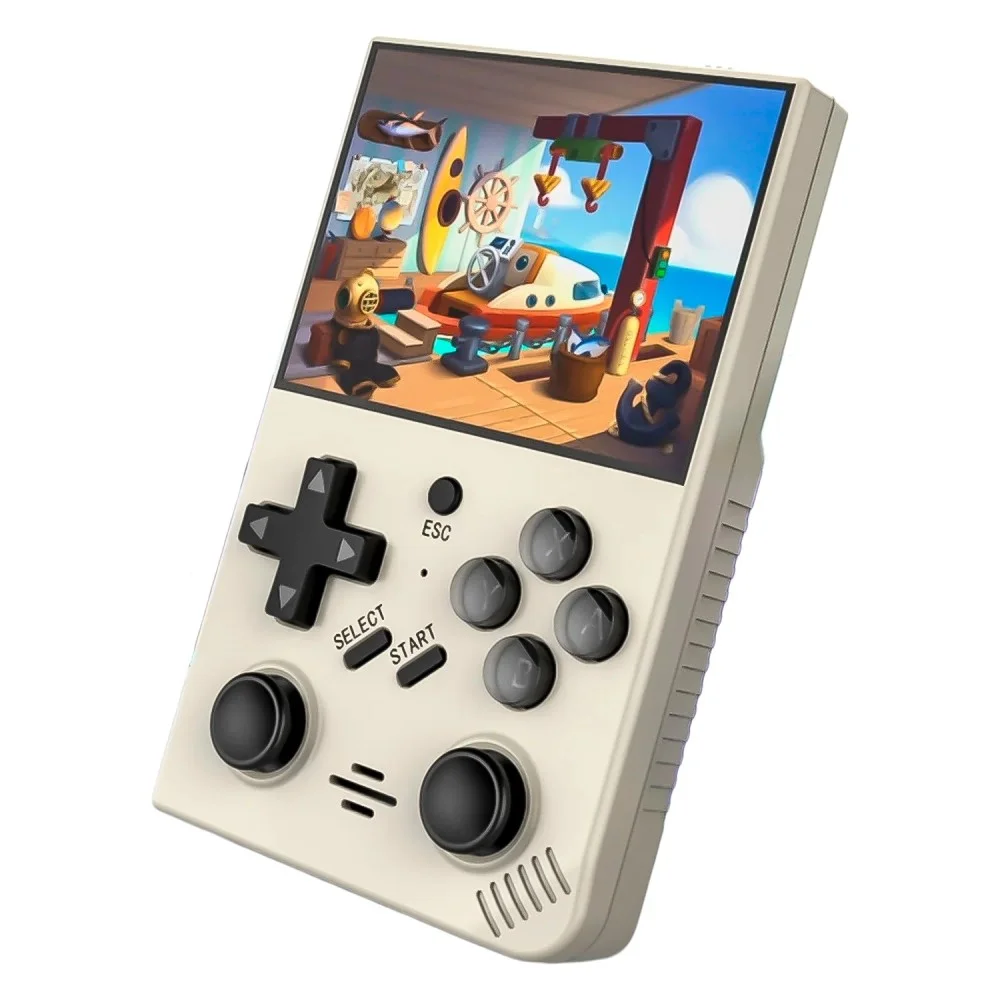 Imagem 2 de 3 do produto Console Portátil D-r35plus 64gb Tela 3.5 Ips Retro Jogos Emulador Cartão Sd Khaki