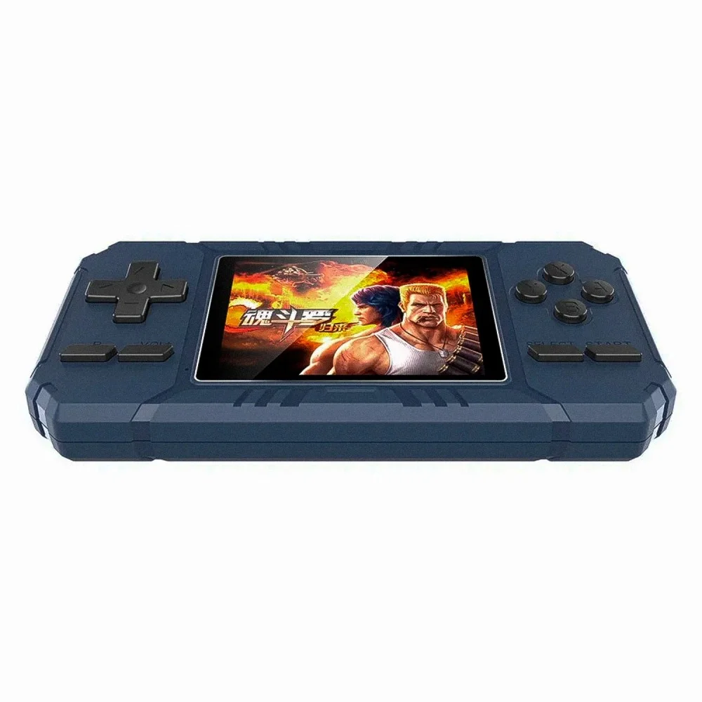 Imagem 2 de 4 do produto Console Portátil Game Box S8 520 Jogos Azul Retro Retrô Portátil Bateria Recarregável Tela Lcd Controle Clássico