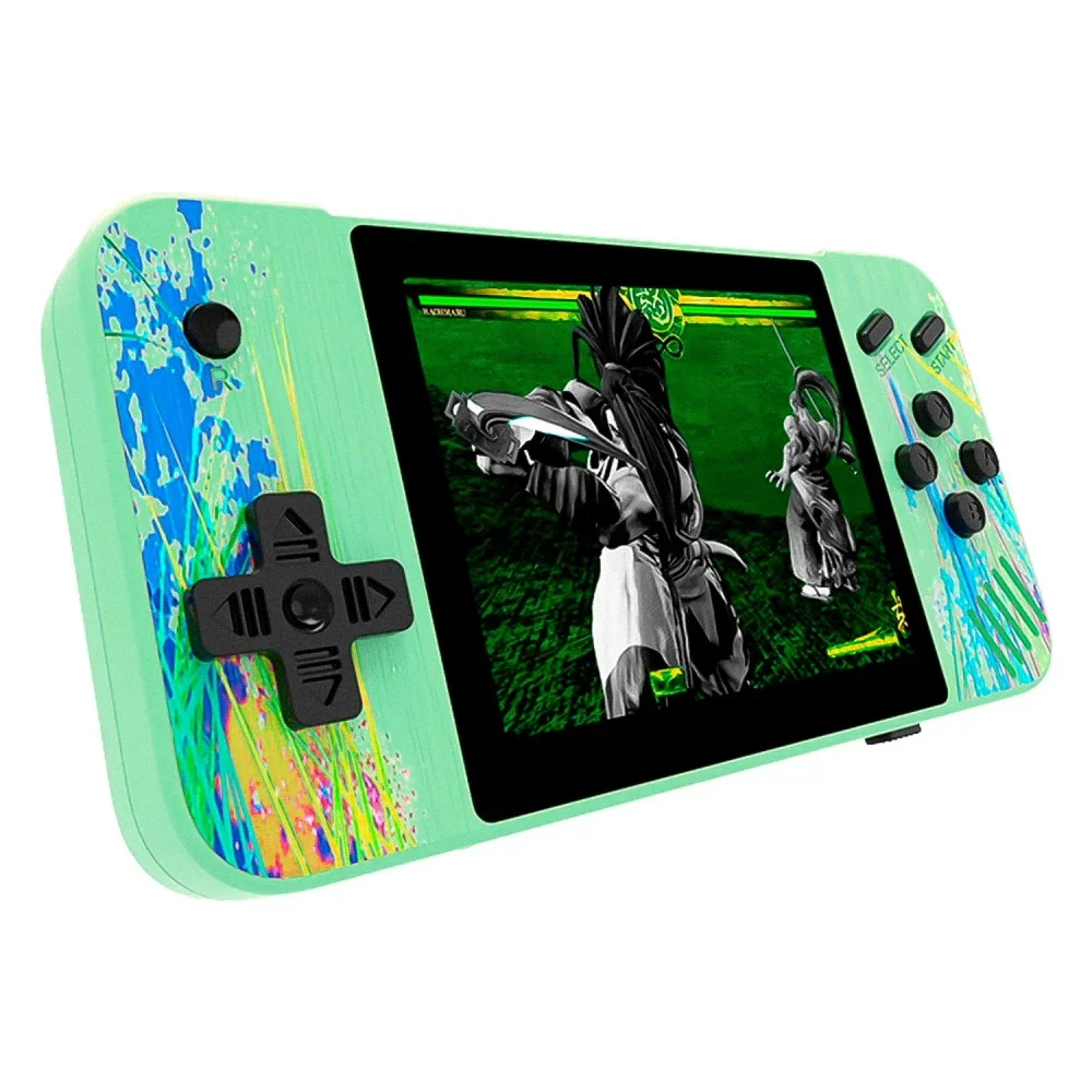 Console Portátil Game Box Power G3 800 Jogos Controle Verde Tela Lcd Retro Portátil Clássicos Bateria Recarregável