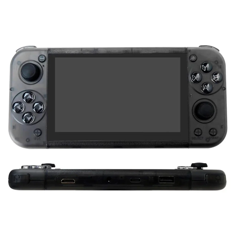 Imagem 3 de 4 do produto Console Portátil Anbernic Rg50xx 64gb Tela 5.0 " 15000 Jogos Retrô Preto Transparente Wi-fi HDMI Bateria Longa