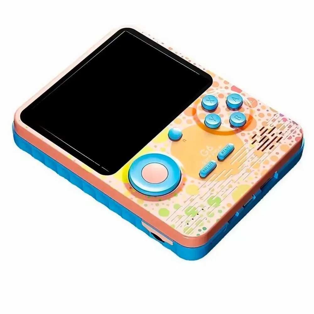 Imagem 2 de 4 do produto Console Portátil Game Box G6 Power Bank 666 Jogos Clássicos Tela Colorida Bateria Recarregável Rosa