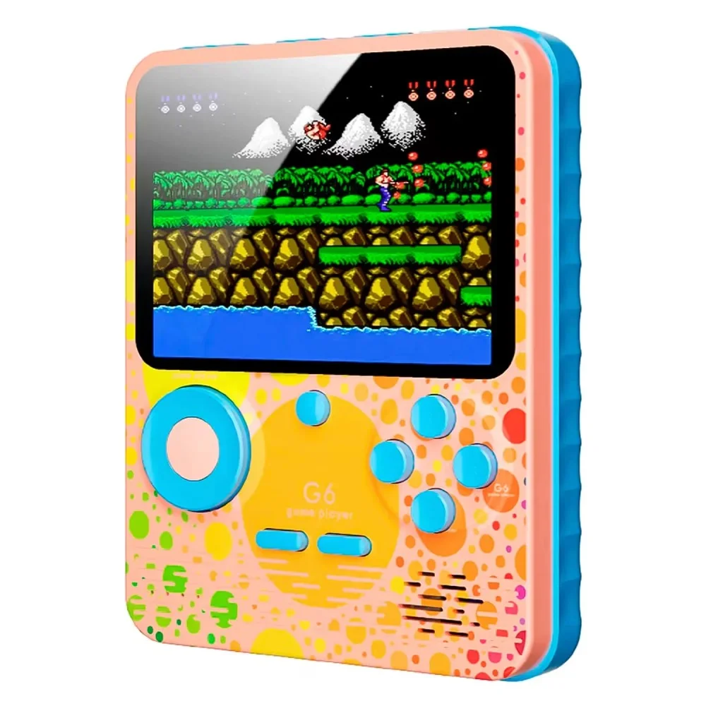 Imagem 4 de 4 do produto Console Portátil Game Box G6 Power Bank 666 Jogos Clássicos Tela Colorida Bateria Recarregável Rosa