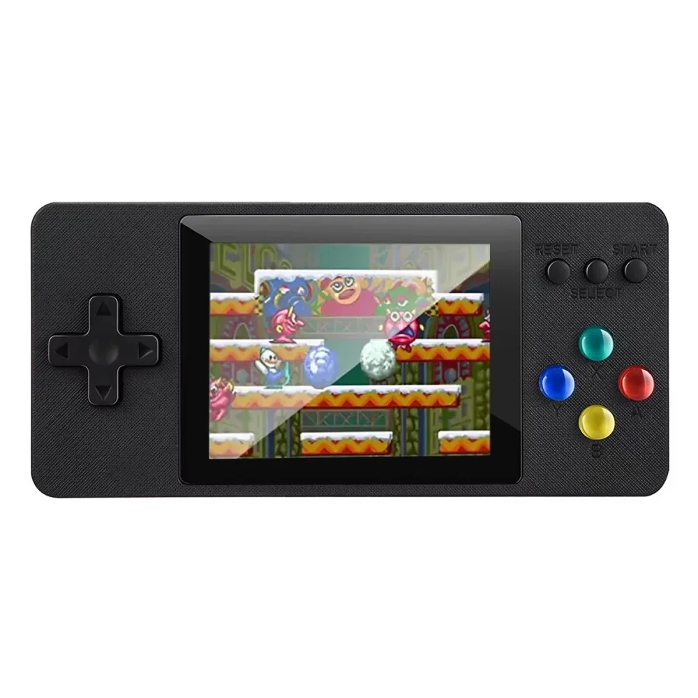 Imagem 1 de 3 do produto Console Portátil Game Box Plus K8 500 Jogos + Controle Preto Portátil Retrô Tela Colorida Tv Av Bateria Recarregável Gamer
