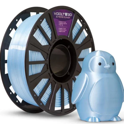 Filamento Impressora 3d Pla Azul Bebê 1kg V-silk High Speed Premium Voolt 3d
