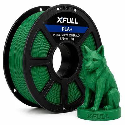 Filamento Pla+ Verde Esmeralda 1kg Alta Precisão 3d