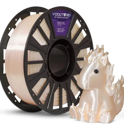 Filamento Impressora 3d Pla Champagne 1kg V-silk High Speed Premium Voolt 3d
