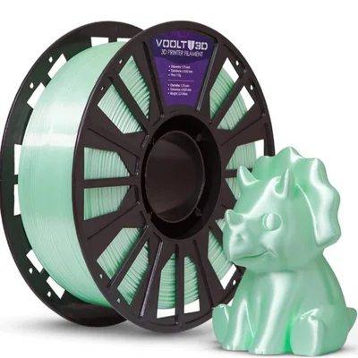 Filamento Impressora 3d Pla Verde Bebê 1kg V-silk High Speed Premium Voolt 3d