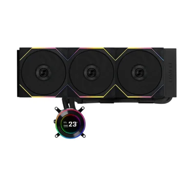 Water Cooler 360mm Lian Li Hydroshift Ii Lcd-c 360tl Flex, Display 2.1", C/ Controladora Wireless, Black - Ghs2lcd36tfb
