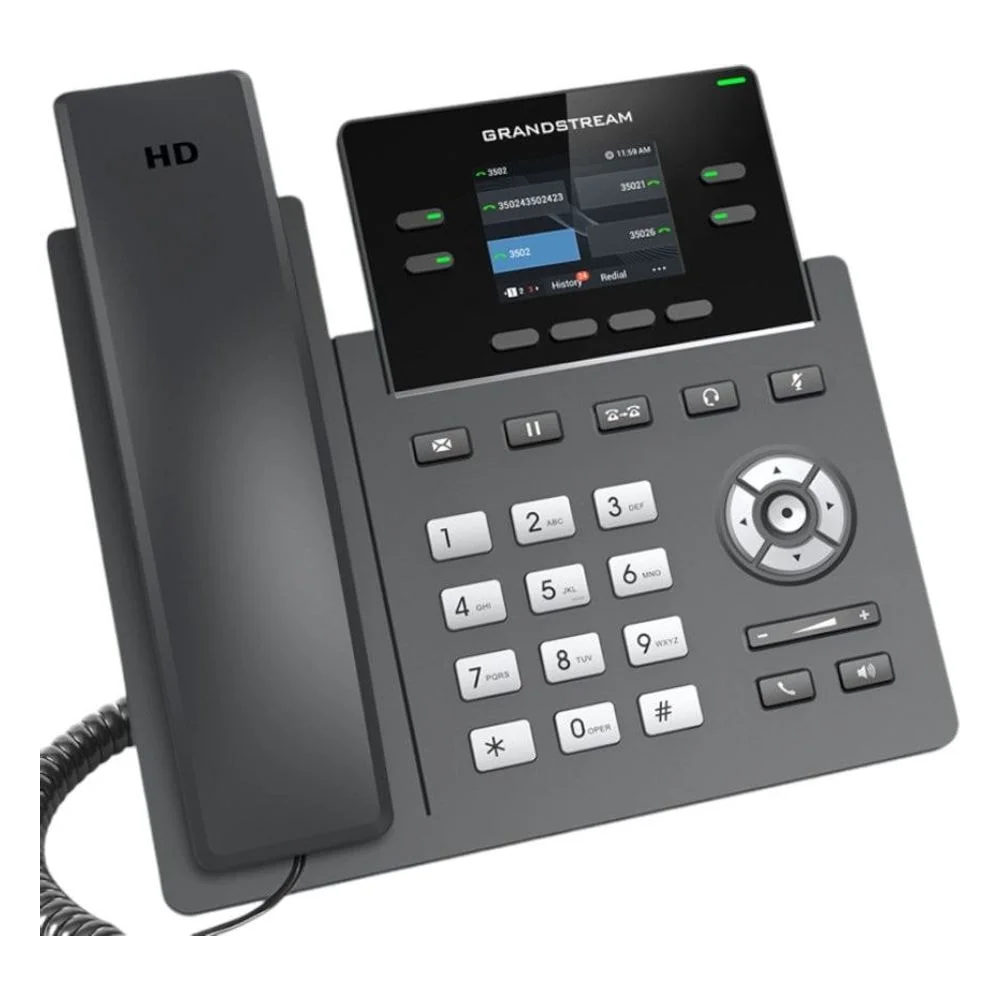 Imagem 2 de 3 do produto Telefone Ip Grandstream Grp2612p 4 Linhas Poe Áudio Hd Sip Corporativo Escritório Pbx
