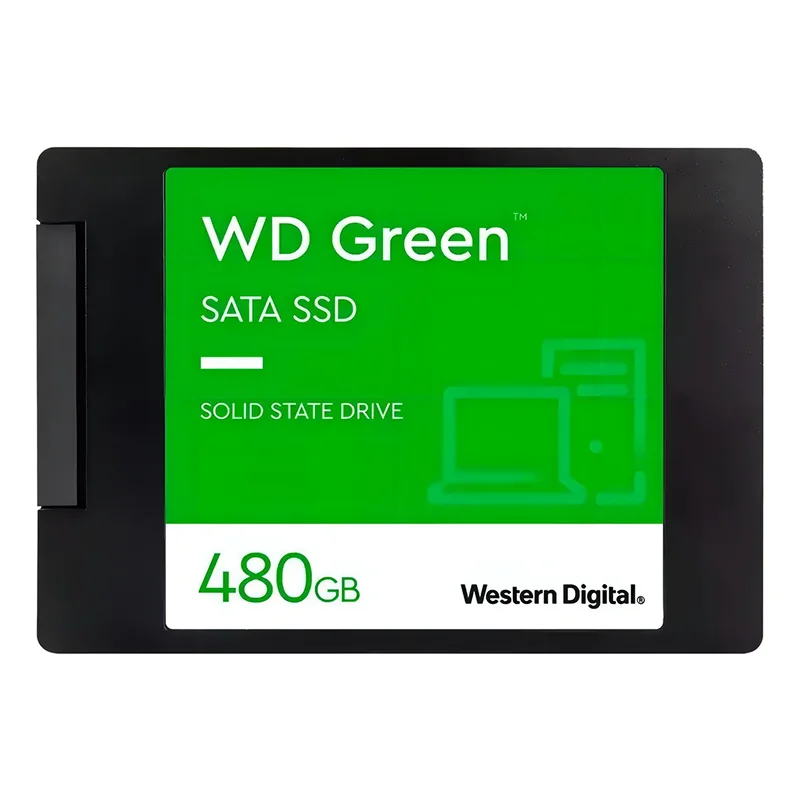 SSD 480GB Wd Green, Sata 3 2.5 Pol, Leitura 545 Mbps E Gravação 430mbps - Wds480g3g0a