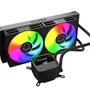 Water Cooler PCyes Duley 240mm Black Vulcan ARGB 240mm Com Display - Tdp 285w - Wcdly240bv