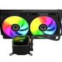 Water Cooler PCyes Duley 240mm Black Vulcan ARGB 240mm Com Display - Tdp 285w - Wcdly240bv