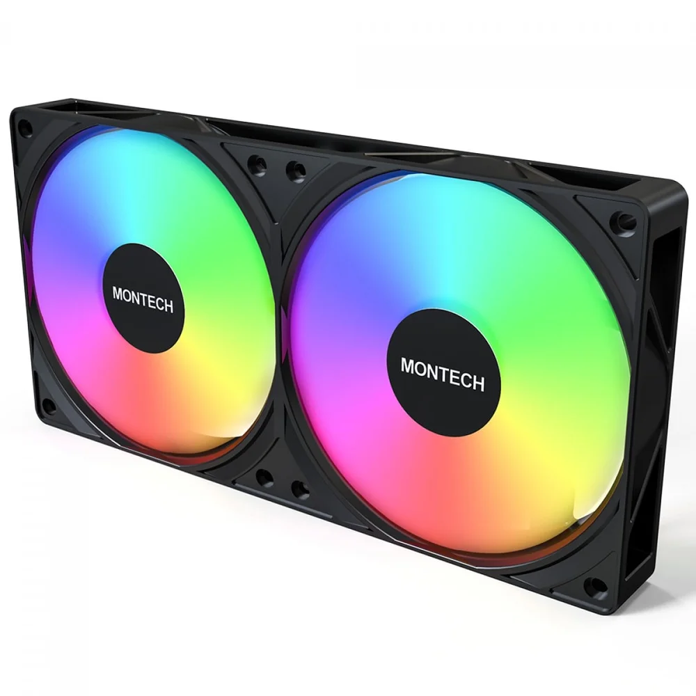 Imagem 3 de 5 do produto Water Cooler Montech Pureflow ARGB, 240mm, Intel-amd, Preto