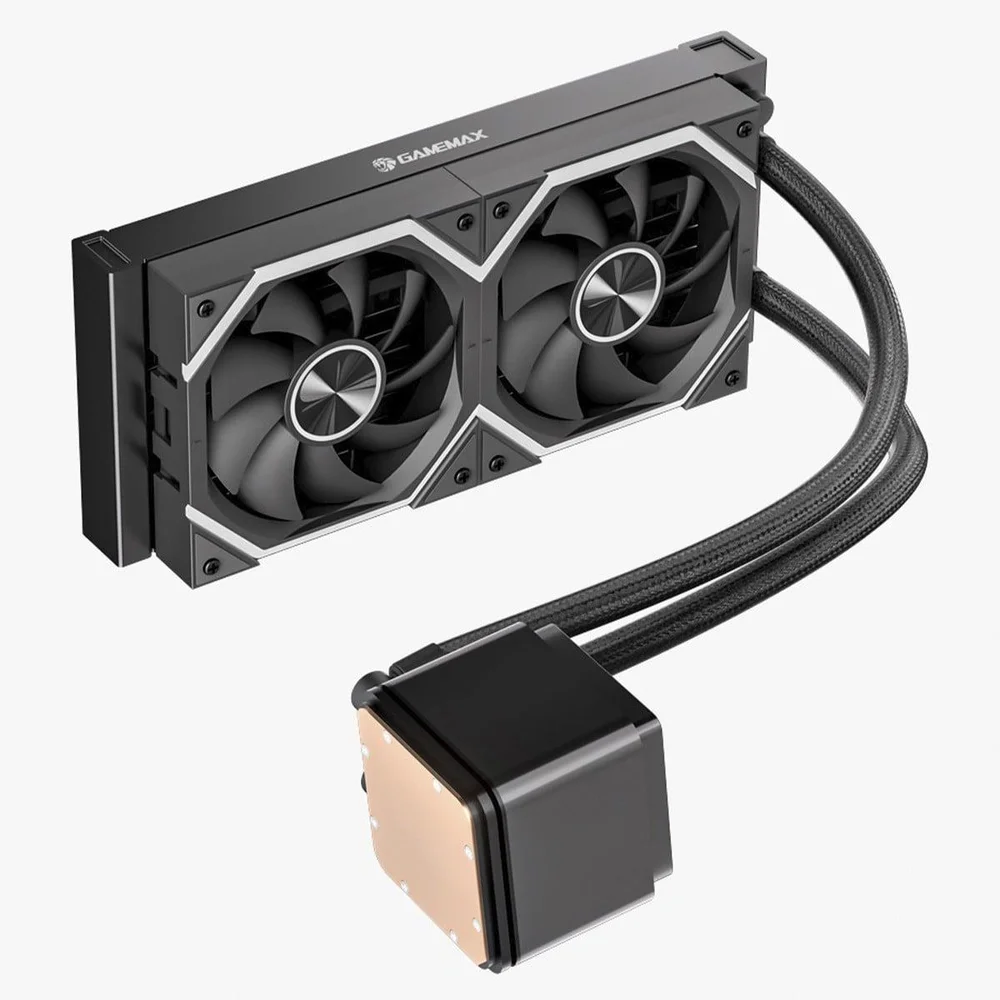 Imagem 2 de 5 do produto Water Cooler Gamemax Iceburg Digital 240dn2, ARGB, 240mm, Intel-amd, Preto, Icb240n2wlsrk6f