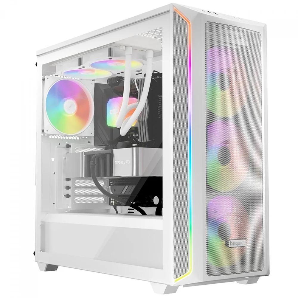 Imagem 2 de 5 do produto Kit Fan Com 3 Unidades Be Quiet Light Wings Lx, ARGB, 120mm, Pwm, Branco, Bl125