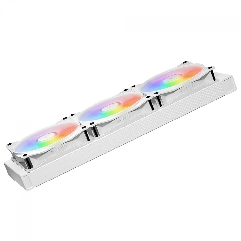 Imagem 4 de 5 do produto Kit Fan Com 3 Unidades Be Quiet Light Wings Lx, ARGB, 120mm, Pwm, Branco, Bl125