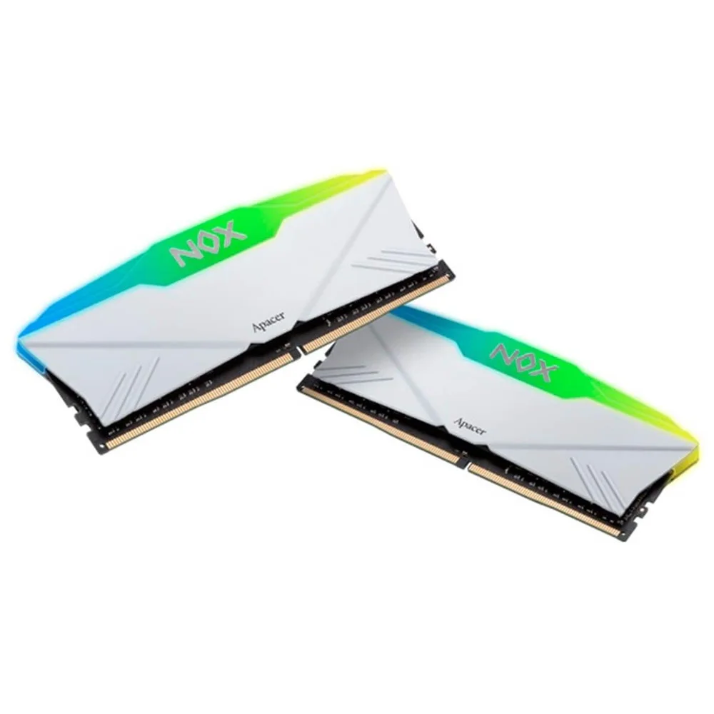 Imagem 2 de 2 do produto Memória Ddr4 Apacer Nox, RGB, 8GB, 3200mhz, Branca, Ah4u08g32c28ynwaa-1