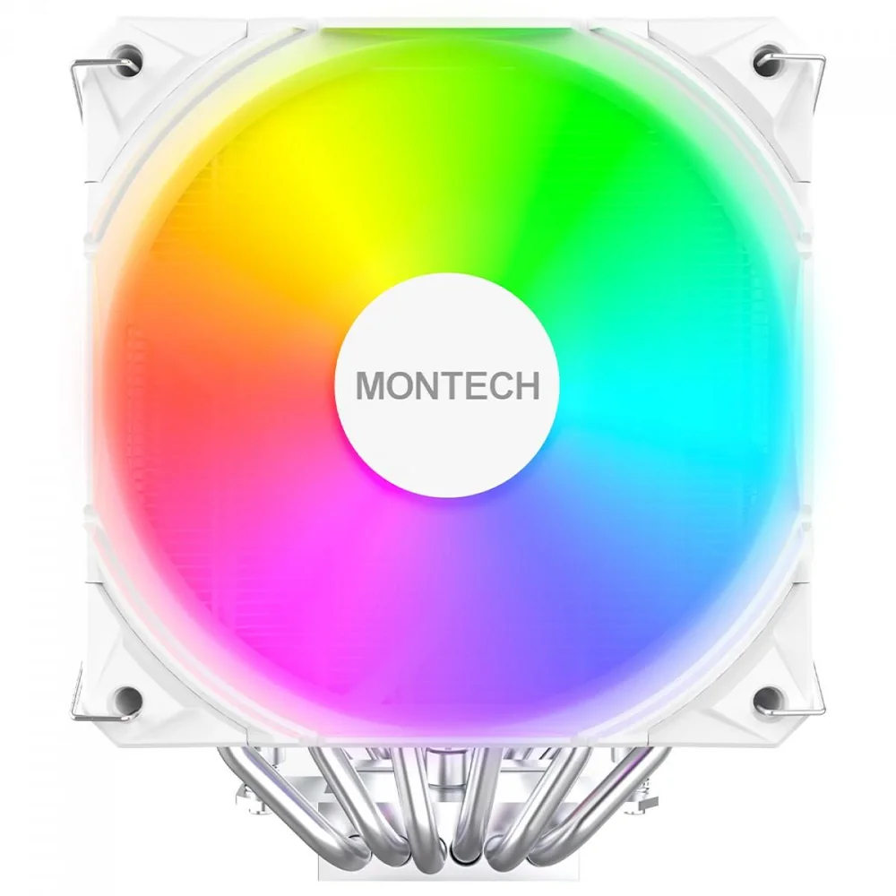 Imagem 5 de 5 do produto Cooler Para Processador Montech Nx600 ARGB, 120mm, Intel-amd, Pwm, Branco, Nx600 ARGB (w)