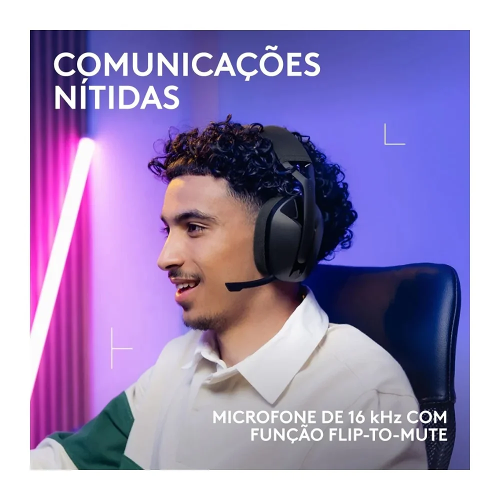 Imagem 3 de 5 do produto Fone Headset Gamer Sem Fio G321 Lightspeed Logitech Preto 981-001562