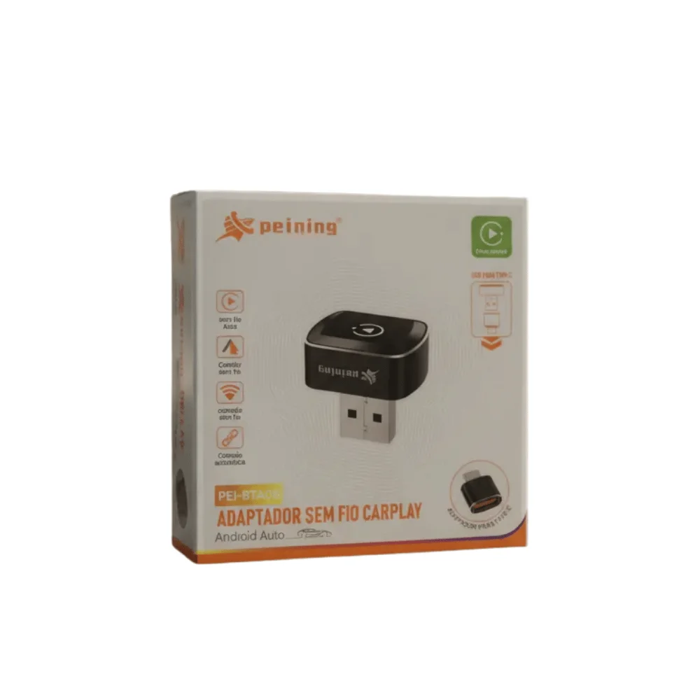 Imagem 2 de 4 do produto Adaptador Sem Fio Carplay Usb-a P Usb-c Peining Pei-bta06
