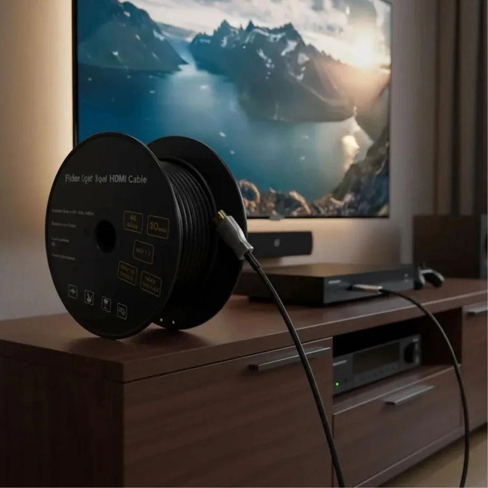 Imagem 3 de 5 do produto Cabo HDMI 2.1 18GBps 4k 60hz Hdr Optico 30m 08.275 Cg