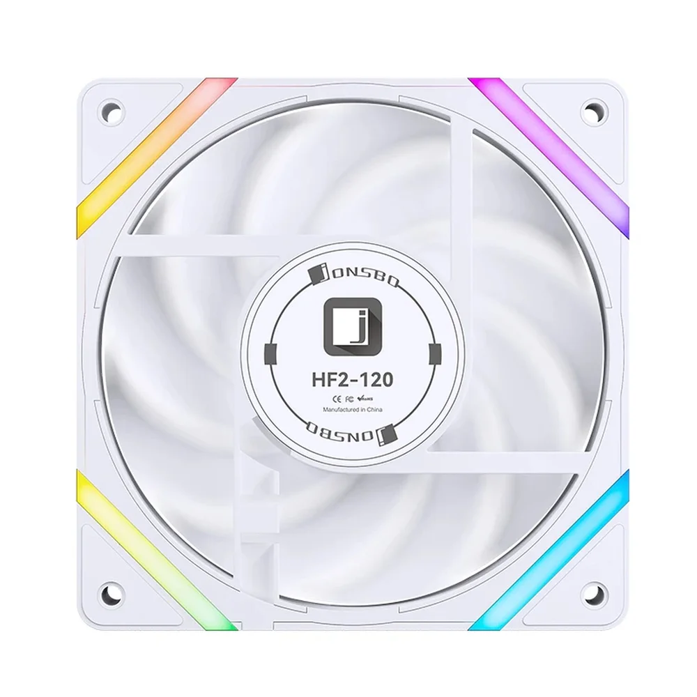 Imagem 3 de 5 do produto Fan Cooler Jonsbo Hf2-120w Alta Performance 80 Cfm ARGB Pwm Branco