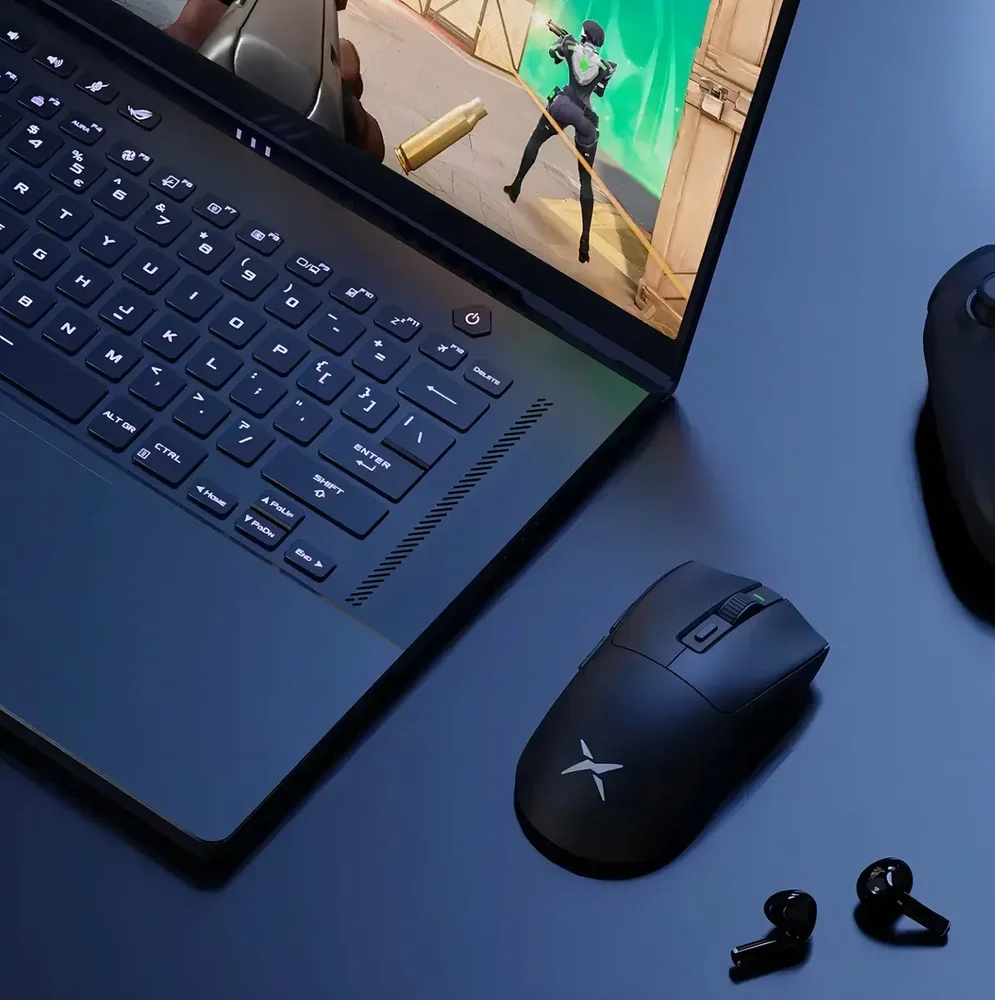 Imagem 2 de 2 do produto Mouse Gamer Delux M600 Preto Wireless 2.4g Paw3311 12000 Dpi 1000hz 49g
