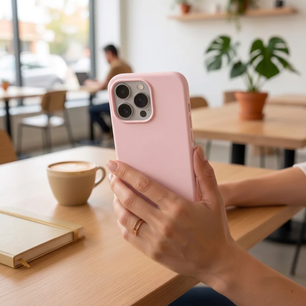 Imagem 5 de 5 do produto Capa Case Silicone Para Iphone 15 Plus Aveludada Interior