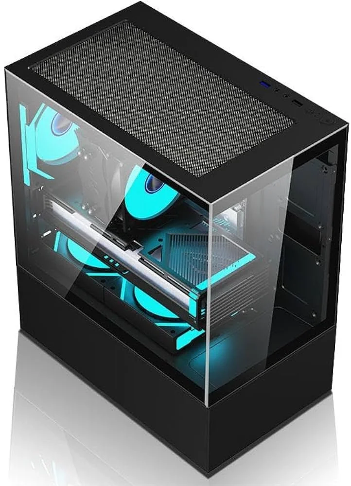 Gabinete Aquário Cg200b Branco Com 3 Fans