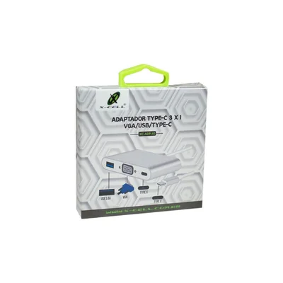 Adaptador X-cell Tipo-c 3x1 Xc-adp-40