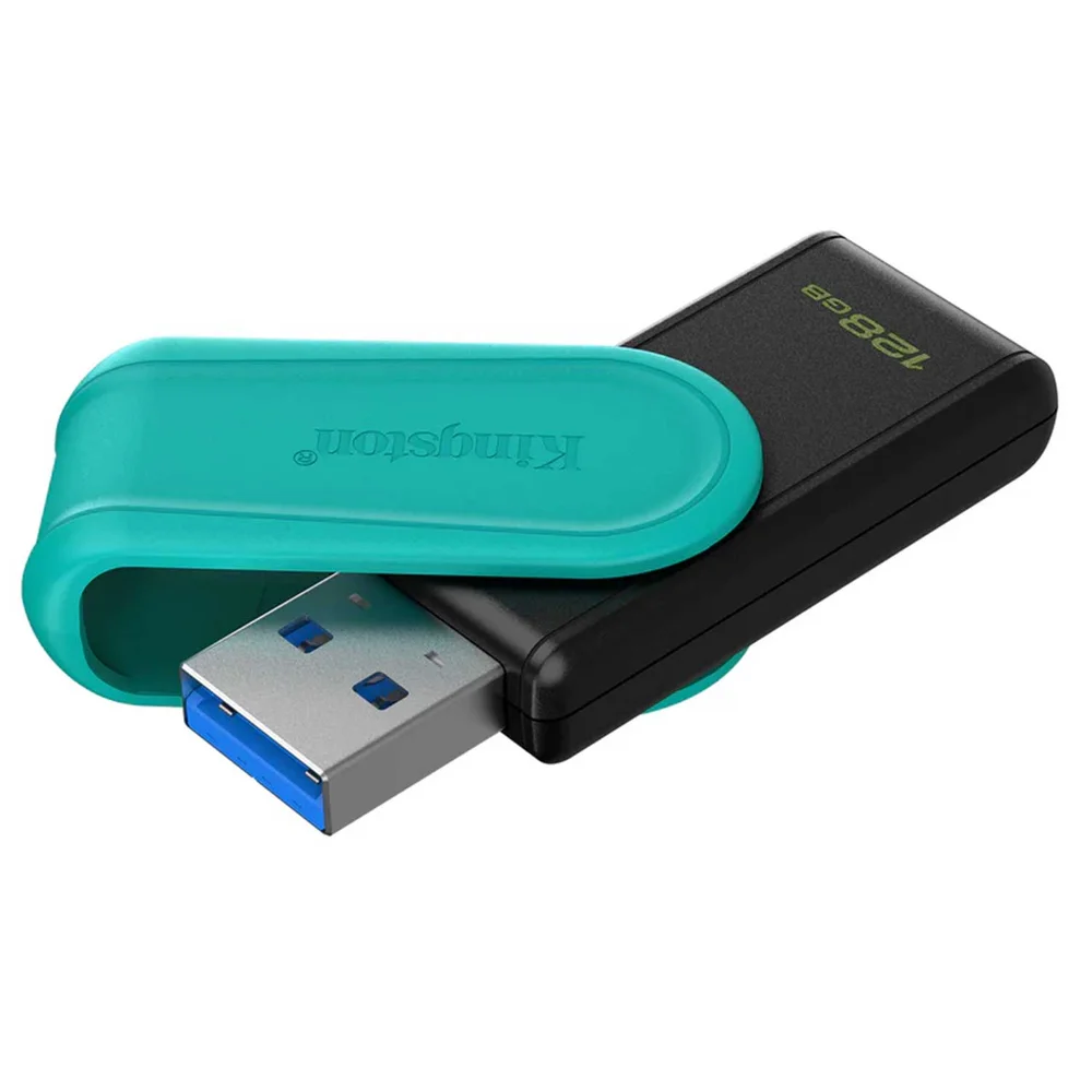 Imagem 4 de 4 do produto Pen Drive Kingston Datatraveler Exodia S 128GB, Usb 3.2, Preto E Turquesa - Dtxs/128GB